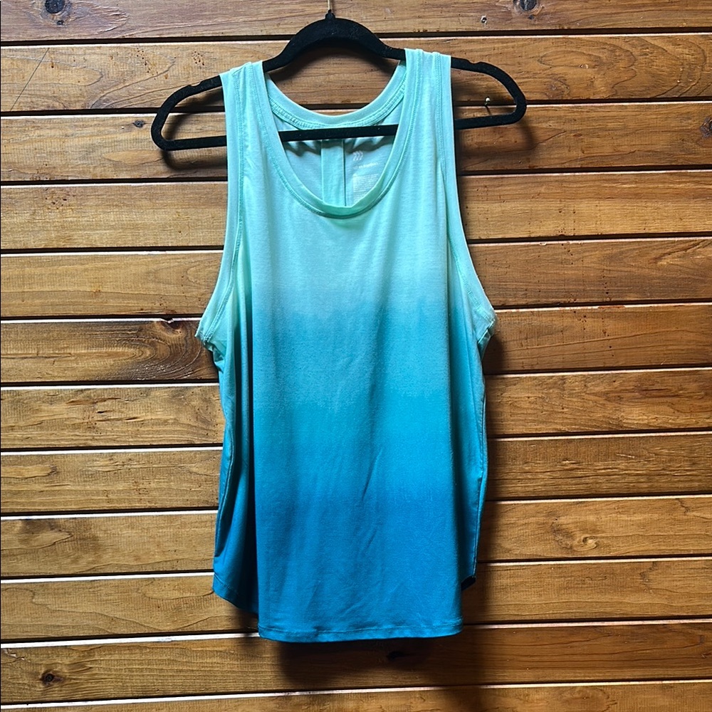 All in Motion Gradient Green Tank Top